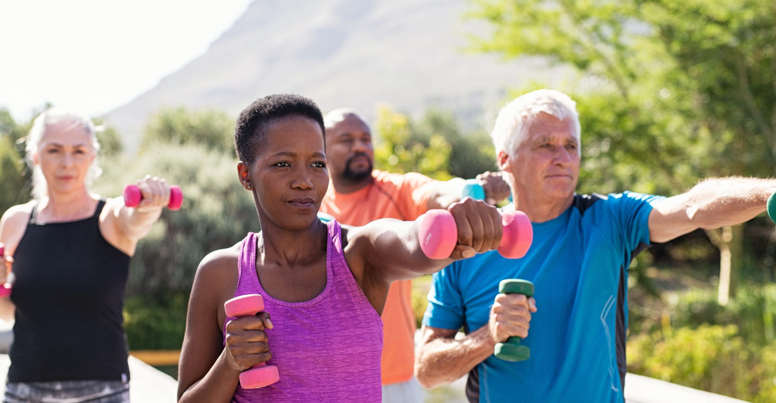 active people working on their heart health