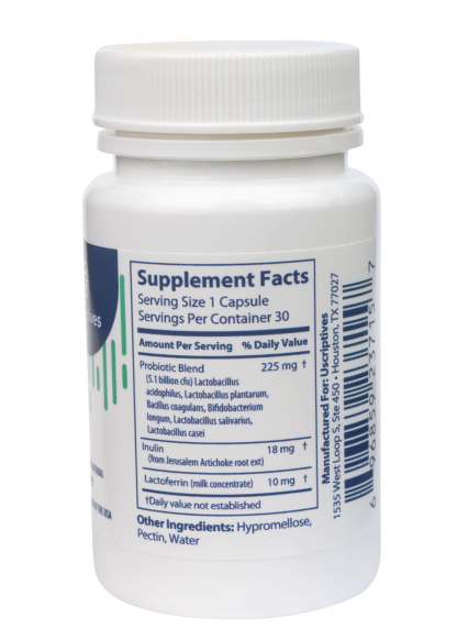 Uscriptives Probiotic Formula Supplement Facts