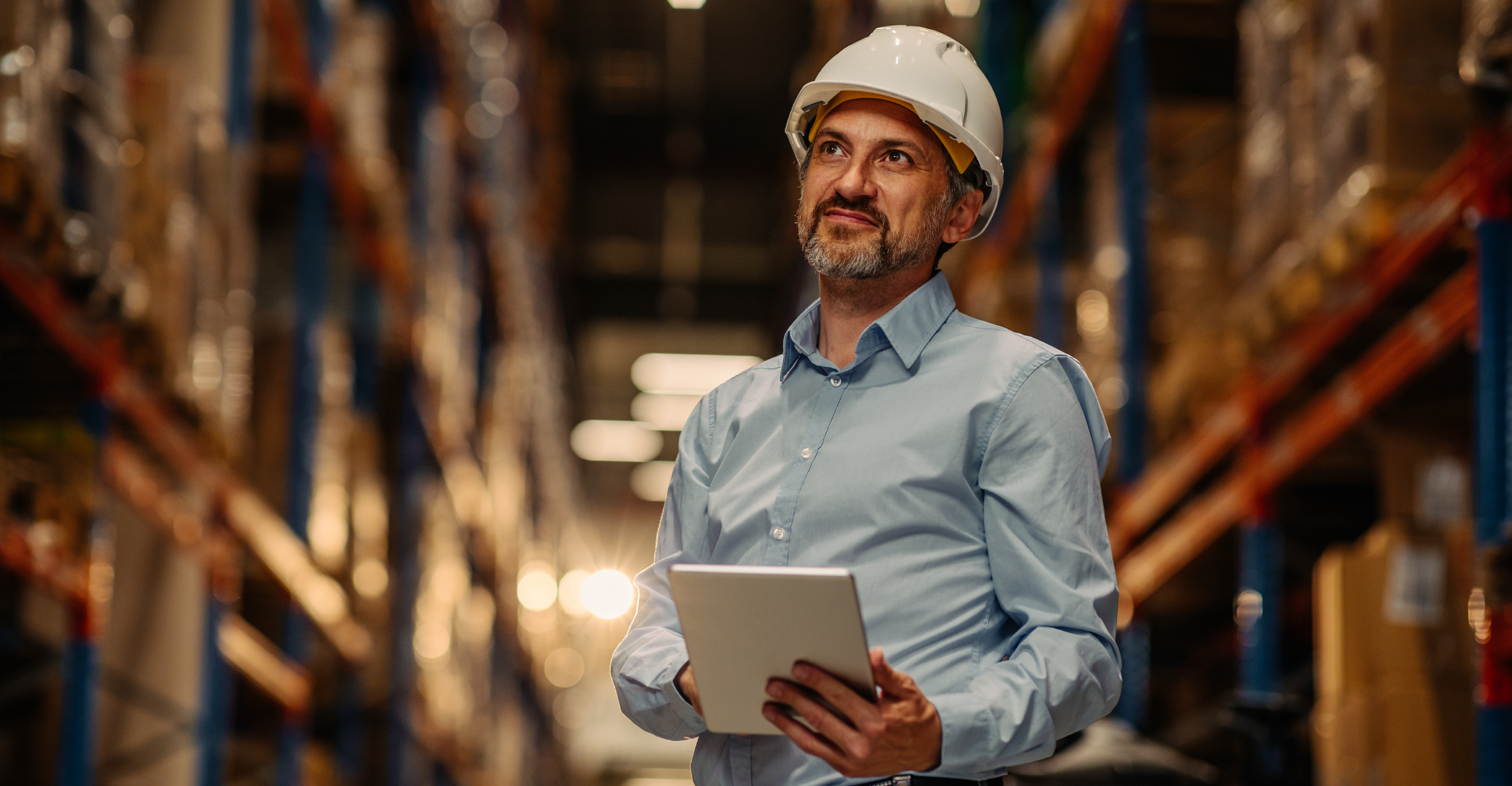 man working in a warehouse 