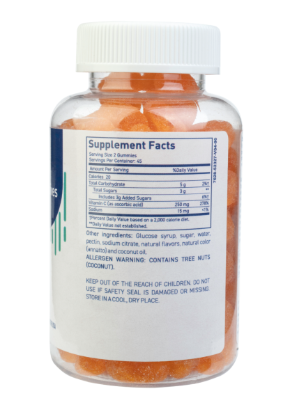 Uscriptives Vitamin C gummies supplement facts