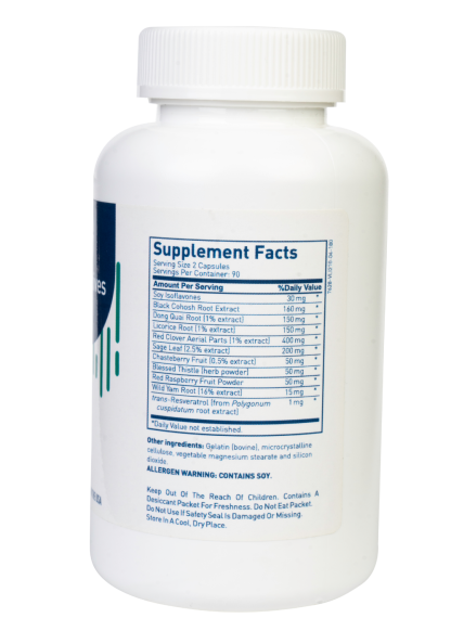 Uscriptives Women's Hormone Support Formula Supplement Facts